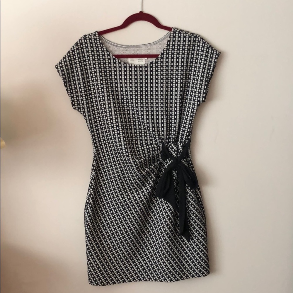 Black & white Tie dress